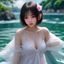 用户「短视频控小美」头像，年轻女性，活泼，粉色背景